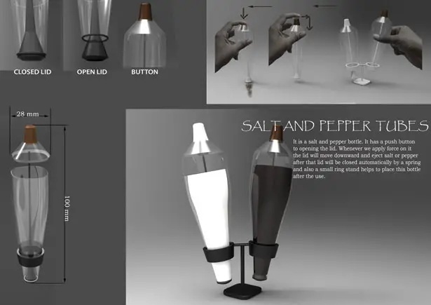 Salt and Pepper Tubes by Anoop Joseph