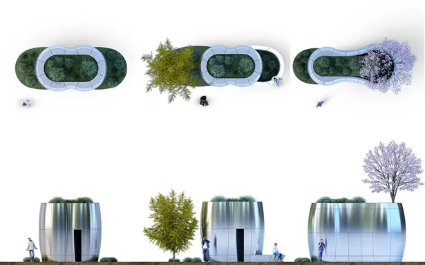 AmeniTREES - Toilet and Kiosk with A Green-Tech Vibe for San Francisco