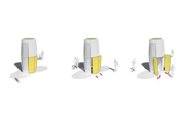 AmeniTREES - Toilet and Kiosk with A Green-Tech Vibe for San Francisco