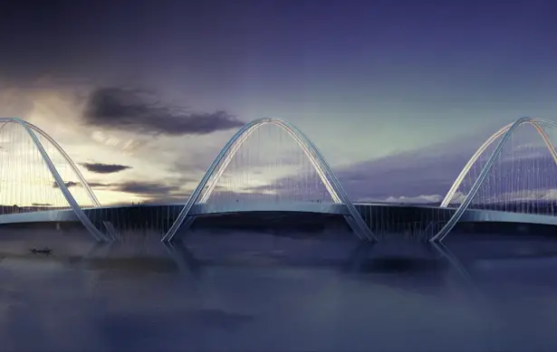 San Shan Bridge for Olympic Winter Games 2022 by Penda Architect