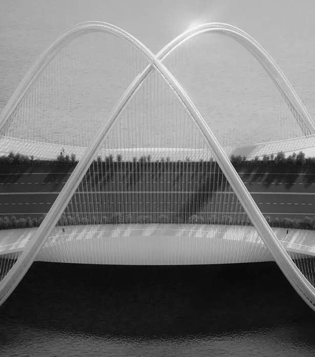 San Shan Bridge for Olympic Winter Games 2022 by Penda Architect