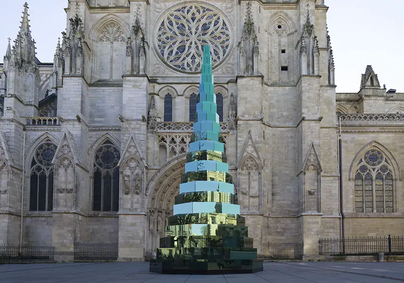 Sapin Verre Art Installation for Bordeaux City Hall by Arnaud Lapierre