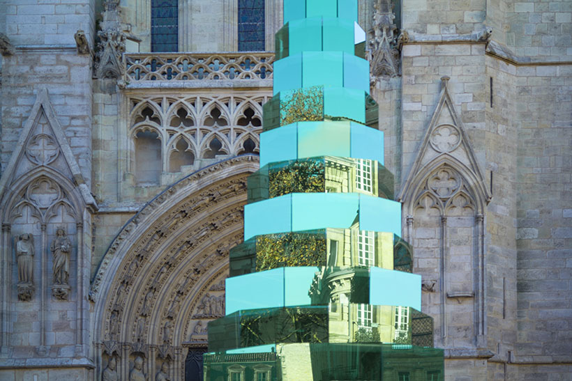 Sapin Verre Art Installation for Bordeaux City Hall by Arnaud Lapierre