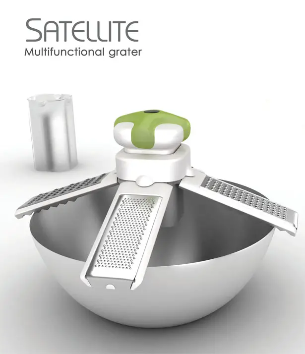 Satellite Multifunctional Grater Can Spread Its Wings When Needed