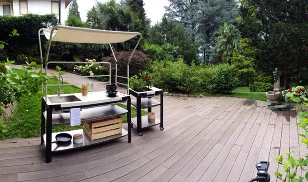 Satellite Outdoor Kitchen by Riccardo Randi, Riccardo Trabattoni, and Dario Distefano