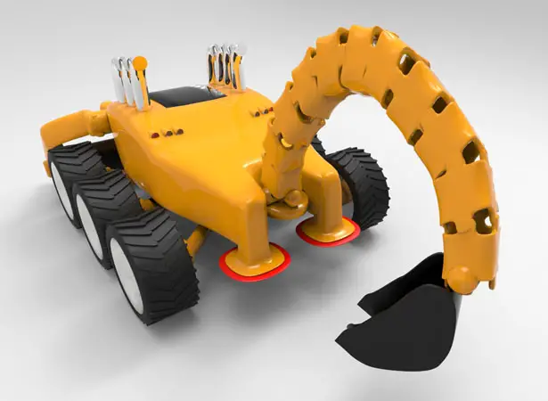 Scorpion Concept Excavator for JCB Features Greater Degree of Freedom
