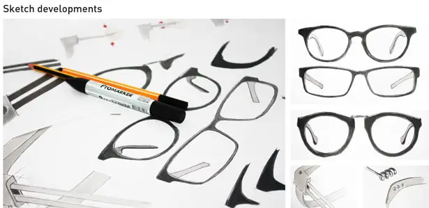 Screwless, Super-elastic Concept Glasses by Neethu Mathew