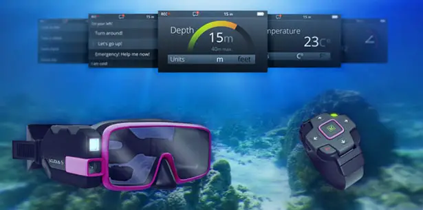 Scubus S - The World's First Augmented Reality scuba diving mask