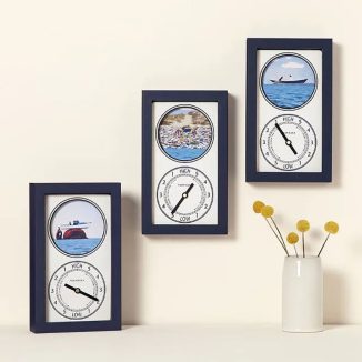 Handmade Seaside Surprise Moving Tide Clock by Alan Winick