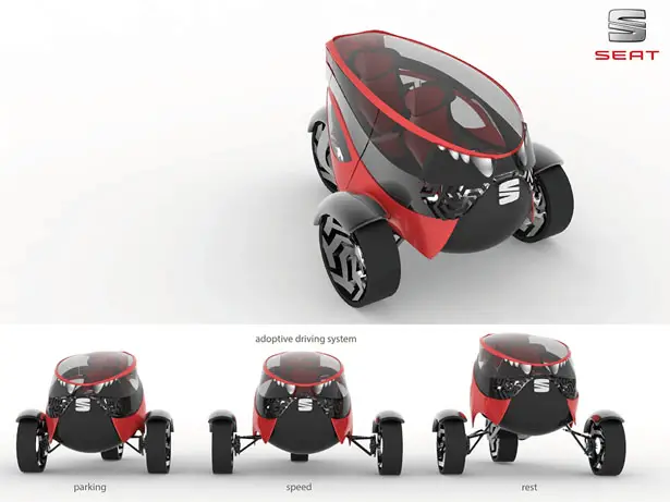 Seat ANT Concept Car for 2030 by Lolita Tinikashvili and Kristina Sazonova