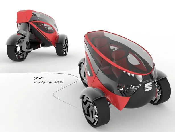 Seat ANT Concept Car for 2030 by Lolita Tinikashvili and Kristina Sazonova