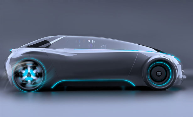 SEAT Meet Autonomous Car Concept Proposal for The Year of 2030 by Miguel Mojica