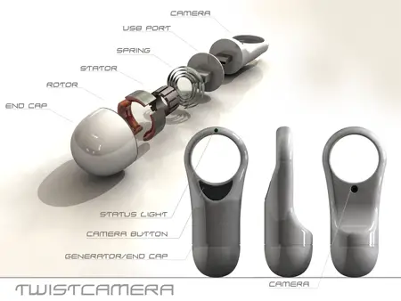 self powered twist camera green technology