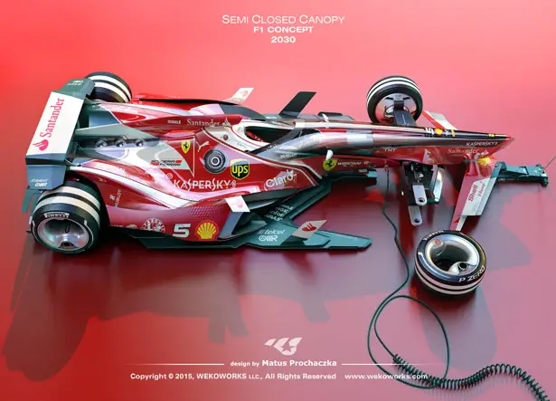 Semi Closed Concept Canopy for F1 Car by Matus Prochaczka