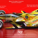 Semi Closed Canopy Indy Car Concept by Matus Prochaczka