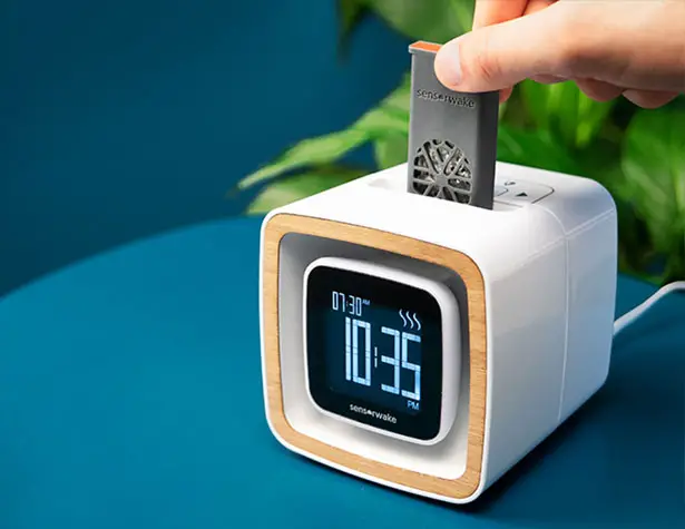 Sensorwake Trio Smell-Based Alarm Clock to Improve Your Day by Guillaume Rolland