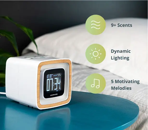 Sensorwake Trio Smell-Based Alarm Clock to Improve Your Day by Guillaume Rolland