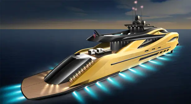 hydrofoil super yacht