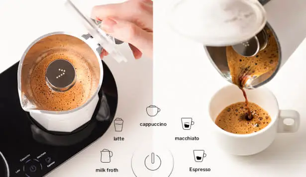 Seven & Me Espresso Maker Features 5 Programmed Modes and Auto Milk Frother