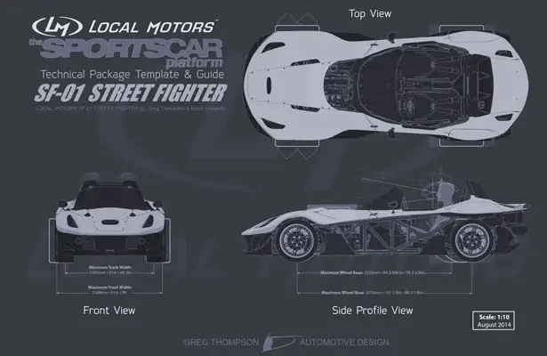 SF-01 Street Fighter Concept Car by Greg Thompson