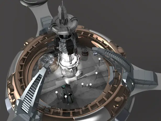 SG.Entrada-59 : Futuristic Space Station by Shwetank Pandey