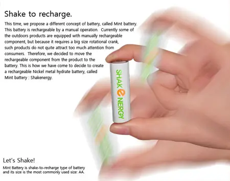 shakenergy eco friendly battery