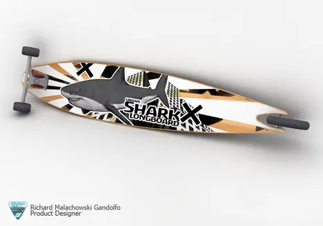 Shark Longboar Skateboard