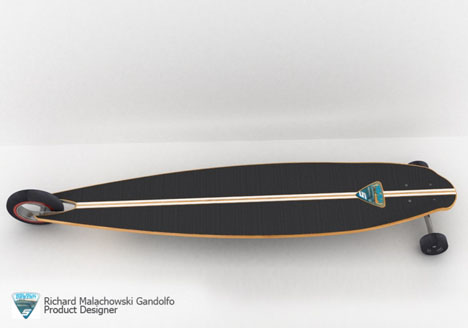 Shark Longboar Skateboard