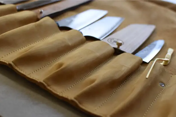 SharpEdge Leather Knife Roll For Up to 10 Knives