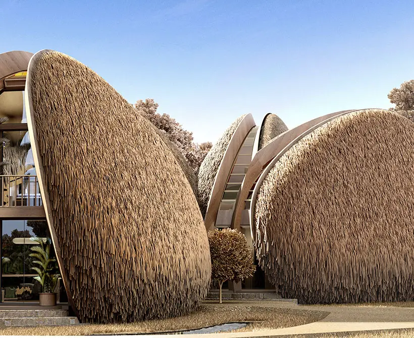 Shell House - Mussel Shaped Architectural House Designs by K&B Partners Architect