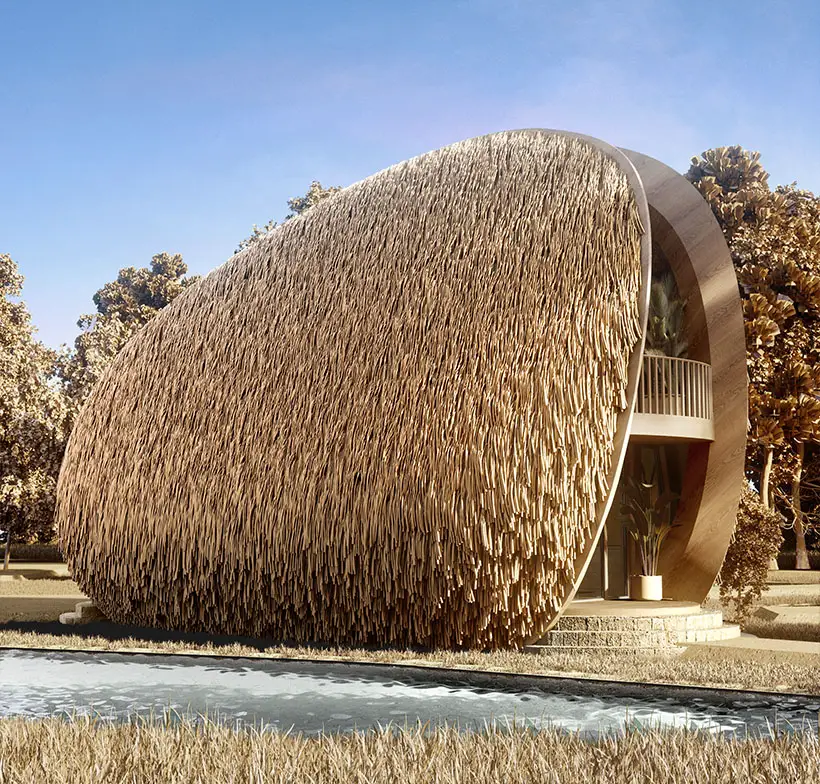 Shell House - Mussel Shaped Architectural House Designs by K&B Partners Architect