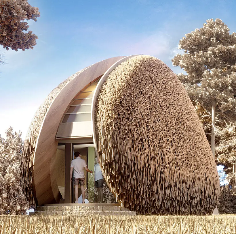 Shell House - Mussel Shaped Architectural House Designs by K&B Partners Architect