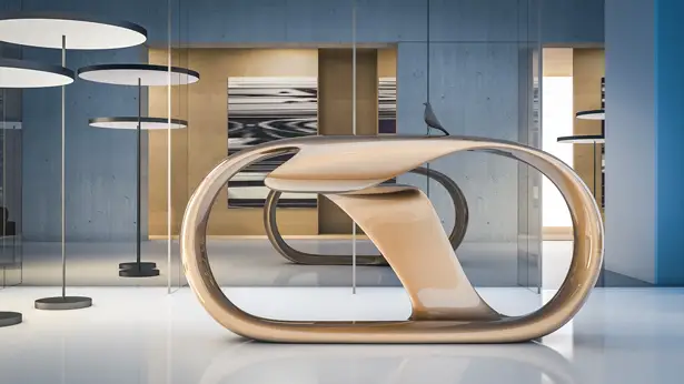 Shiba Reception Desk by Nuvist