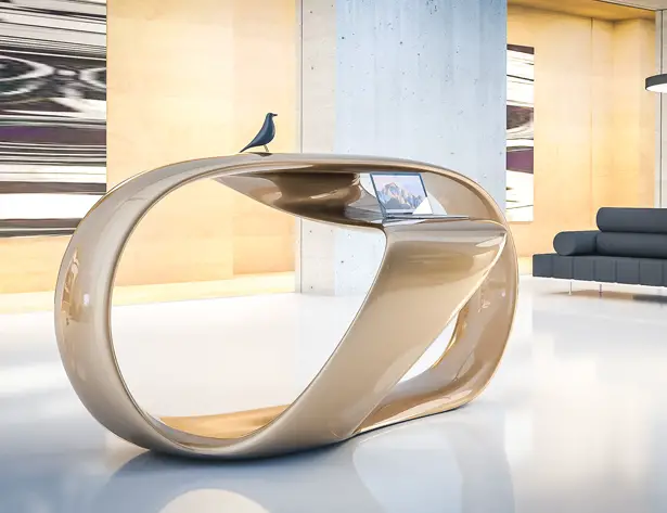 Shiba Reception Desk by Nuvist