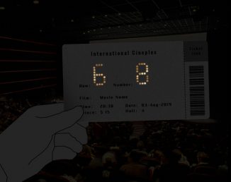 Shiny Movie Ticket Is Easy to Read Inside a Dark Cinema