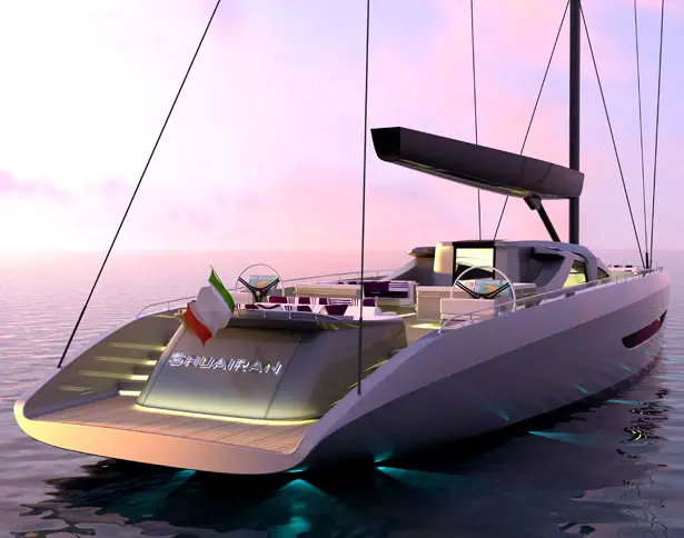 Shuairan 35m Sail Yacht by Pannone Architetti