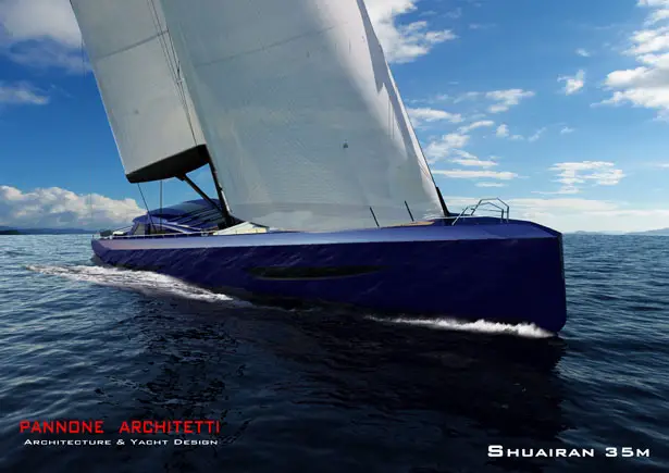 Shuairan 35m Sail Yacht Is A Combination of A Motor Yacht and A Sailing Yacht
