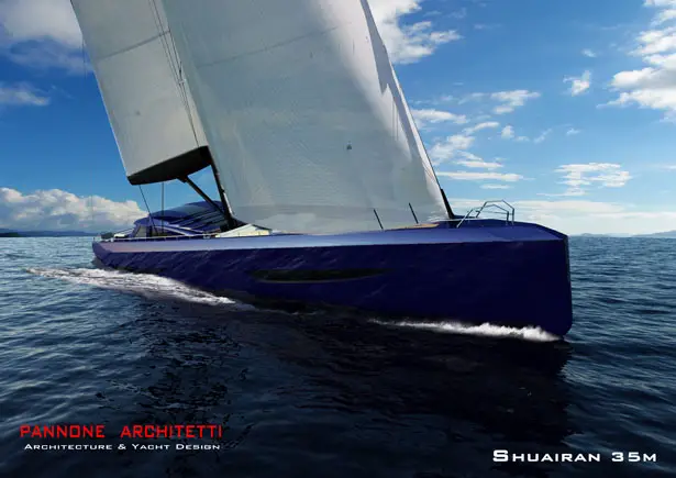 Shuairan 35m Sail Yacht by Pannone Architetti