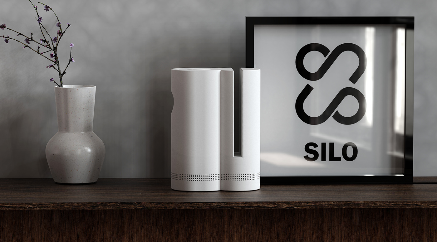 SILO Wireless Charger and Projector by Gabin Park