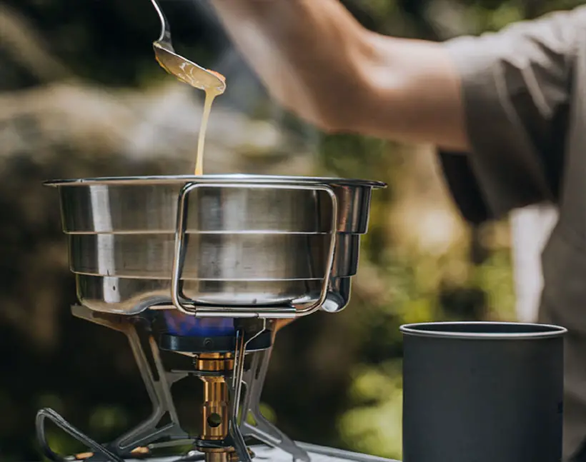 SimpleReal - Collapsible Stainless Steel Bowl Is Ideal for Outdoor Activity