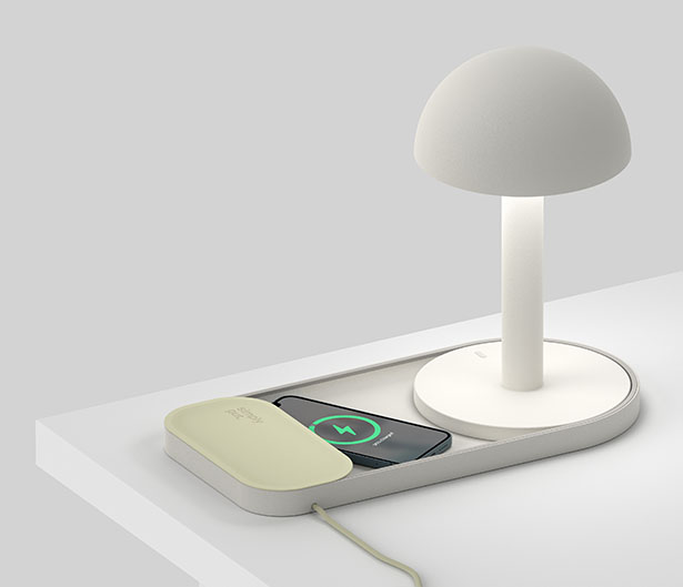 Simply Put, Lamp with Tray by Lukas Foster