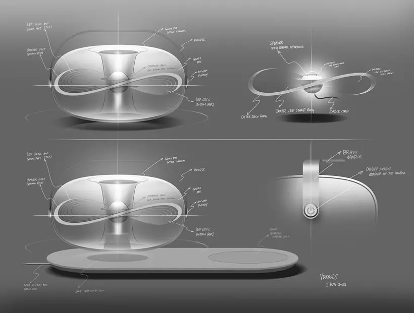 Singularity Lamp by Vincent Chan