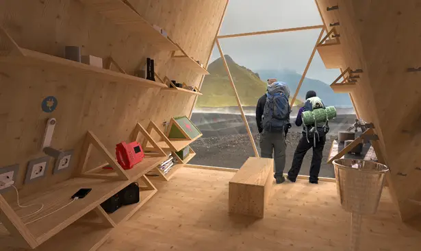 Skýli Trekking Cabin for Remote Trekking Spot in Iceland - Tuvie Design