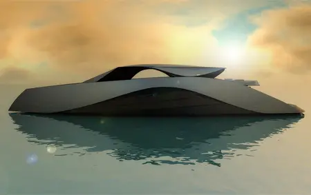 sleek boat concept by andrew bedov