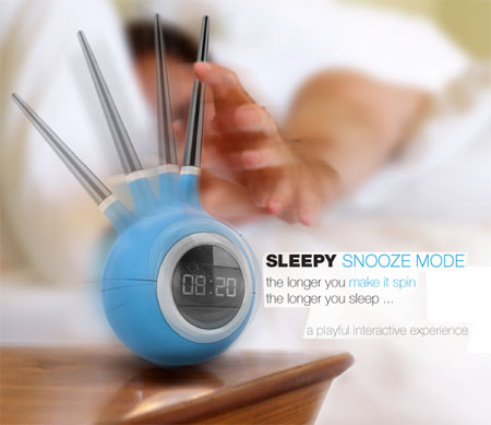 Sleepy Alarm Clock Offers Playful And Interactive Experience Of Waking Up