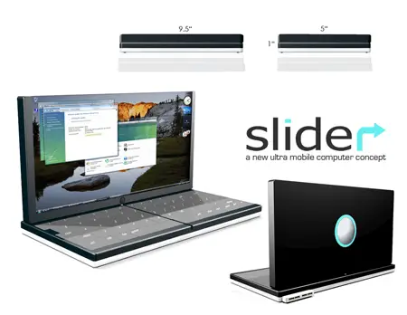 slider mobile computer concept