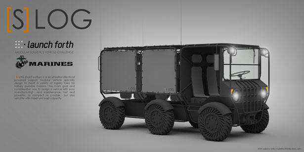 SLOG Six Wheeled Electrical Powered Modular Vehicle by Vasilatos Ianis