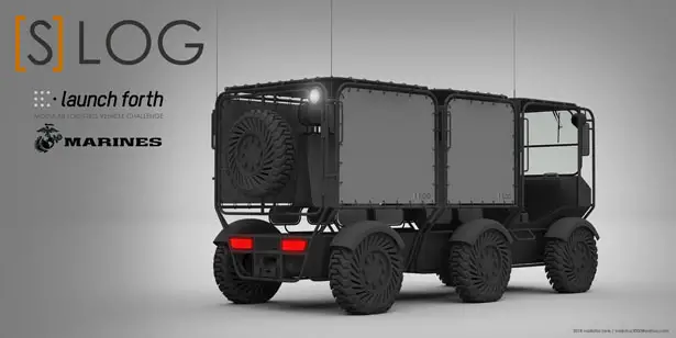 SLOG Six Wheeled Electrical Powered Modular Vehicle by Vasilatos Ianis