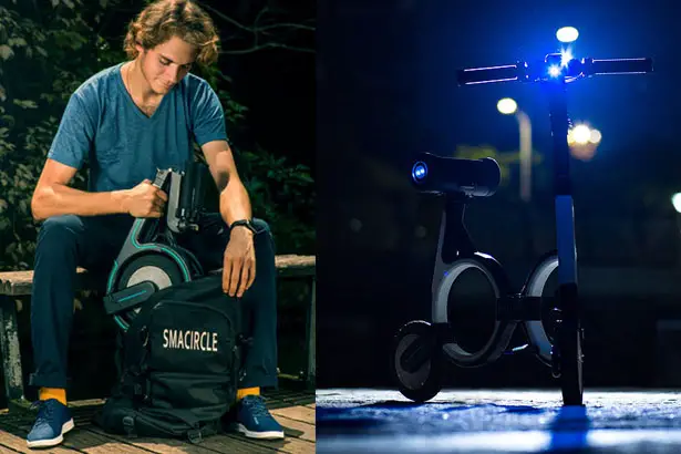 Smacircle S1 Foldable Electric Bike Fits Inside Your Backpack