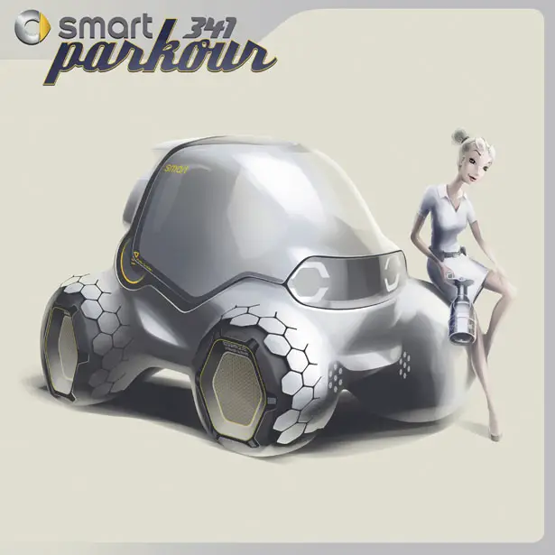 Smart 341 Parkour Future Vehicle Concept by Sylvain Wehnert, Emiel Burki and Phillipp Haban